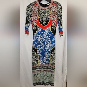 Alice + Olivia Vibrant Long Sleeve Dress